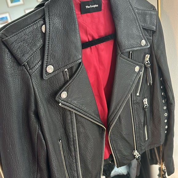 The Kooples Leather Moto Jacket - Picture 3 of 10